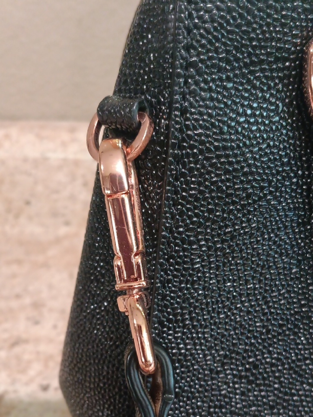 Ted Baker Black Satchel with Bow and Rose-Gold Accent - Picture 4 of 15